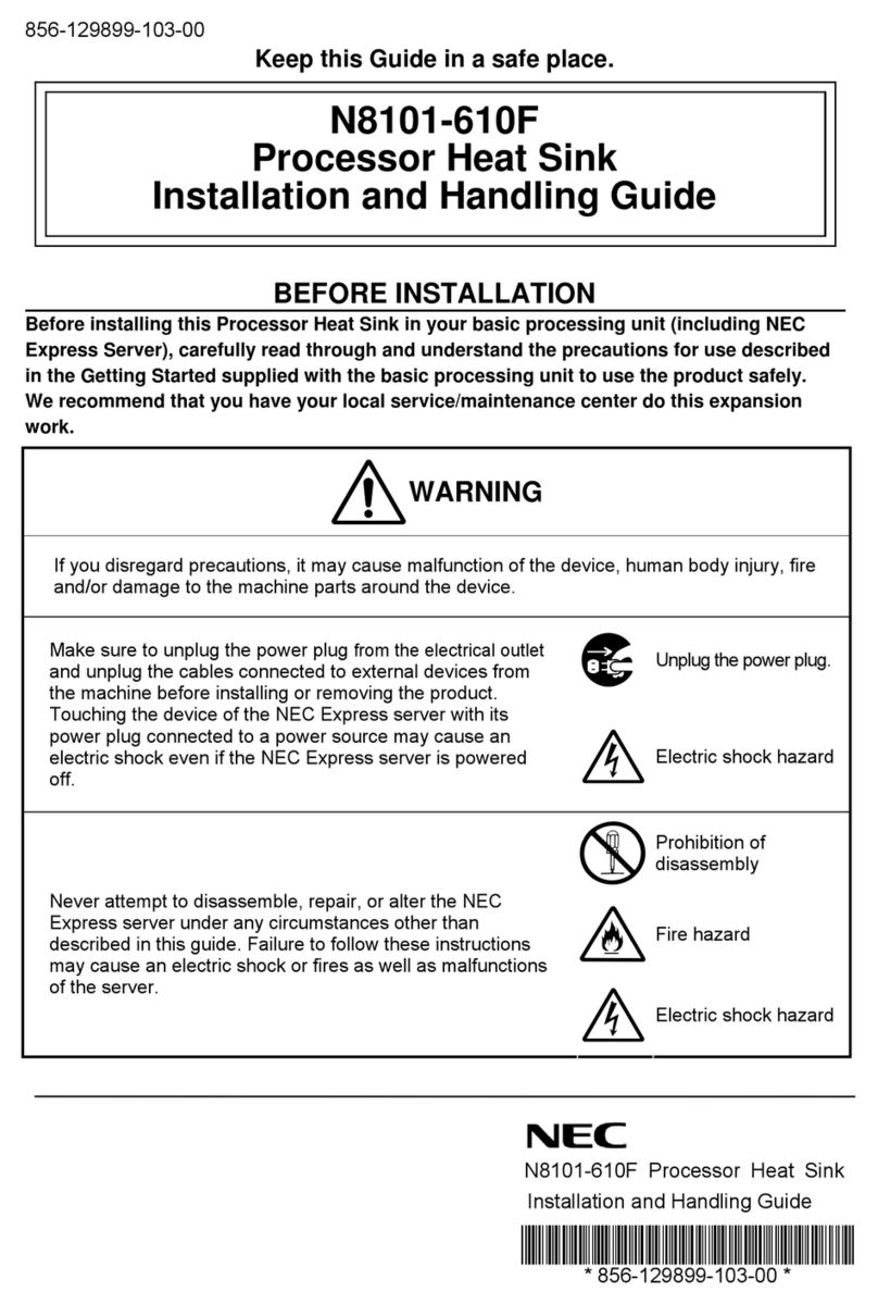 NEC N8101-610F Installation and Handling Guide