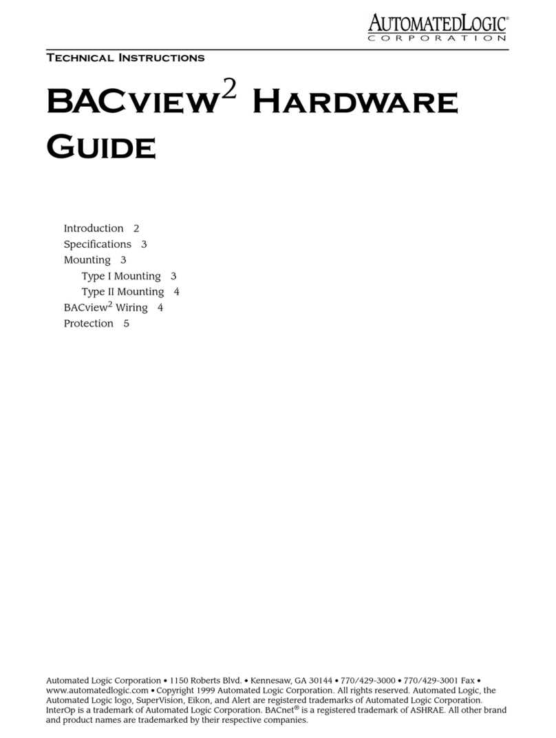 Automated Logic BACview2 Hardware guide