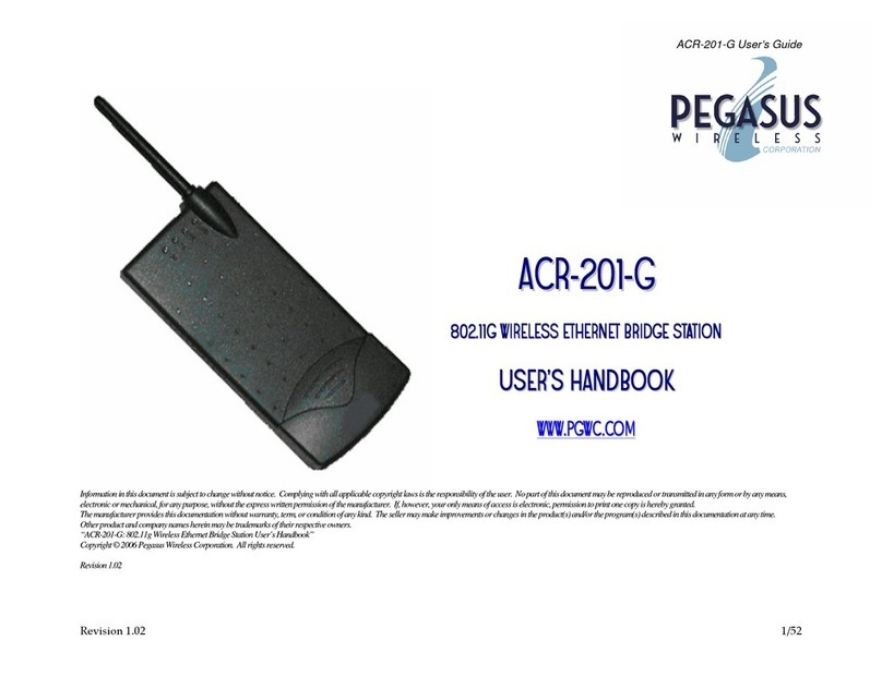 Pegasus ACR-201-G User handbook Pegasus ACR-201-G User handbook