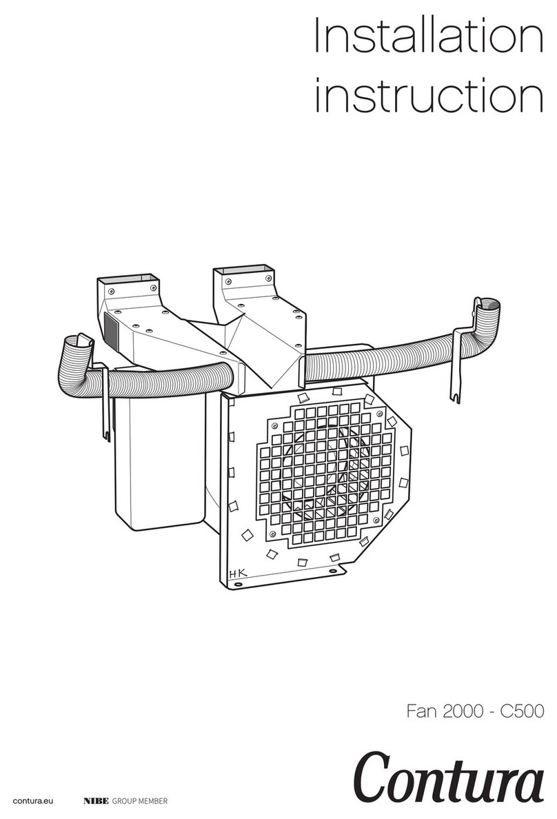 Contura Fan 2000 C500 Installation instruction