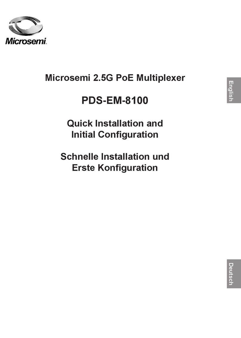 Microsemi PDS-EM-8100 Quick Installation and Initial Configuration Microsemi PDS-EM-8100 Quick Installation and Initial Configuration