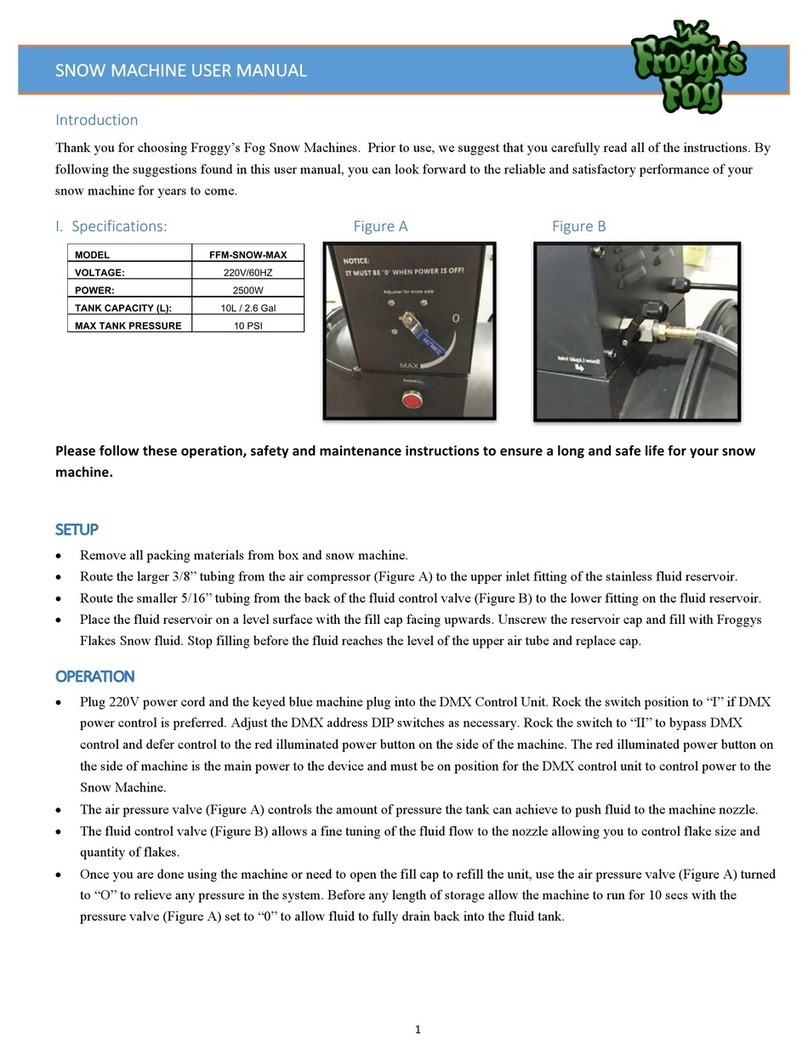 FROGGYS FOG FFM-SNOW-MAX User manual