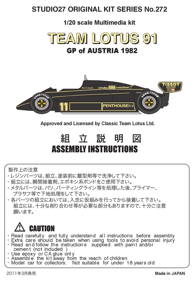 STUDIO27 TEAM LOTUS 91 Assembly instructions