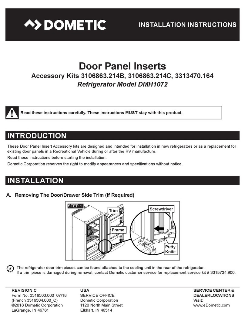Dometic 3106863.214B installation instructions