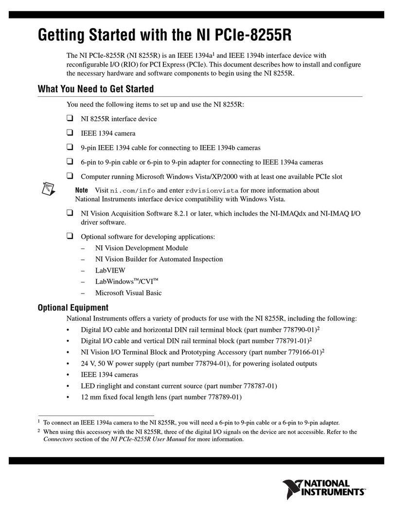 National Instruments NI PCIe-8255R User manual
