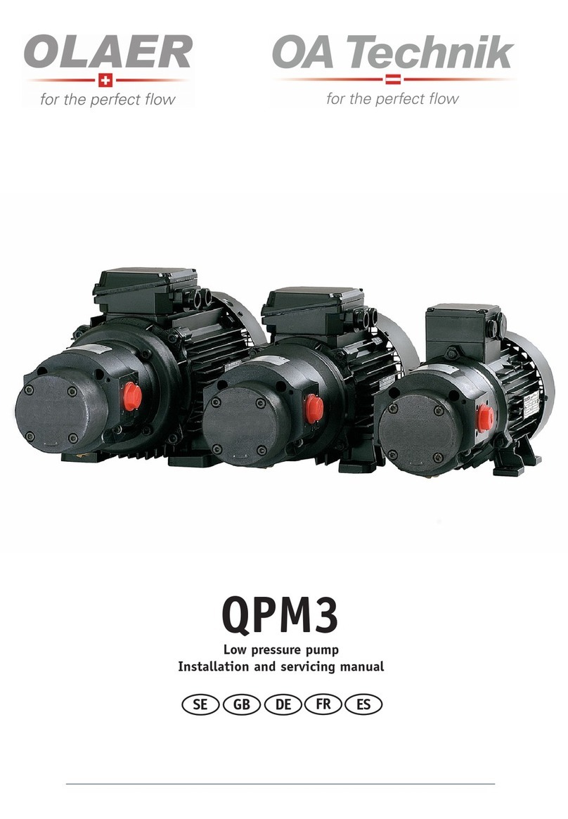 OLAER OA-Technik QPM3 Installation and Servicing Manual