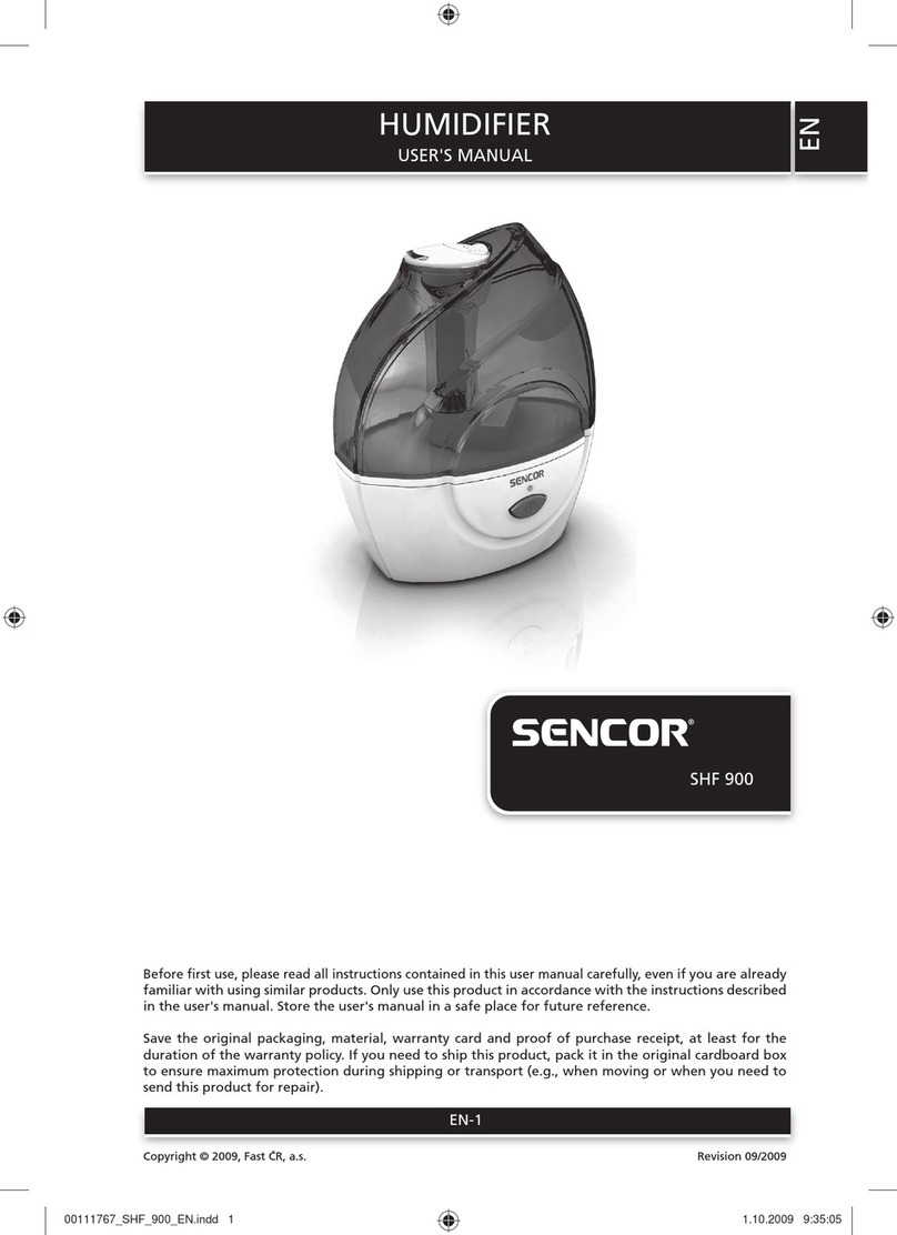 Sencor SHF 900 user manual