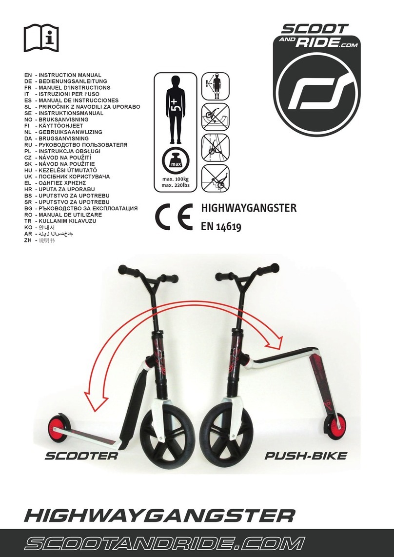 SCOOT AND RIDE HIGHWAYGANGSTER instruction manual SCOOT AND RIDE HIGHWAYGANGSTER instruction manual