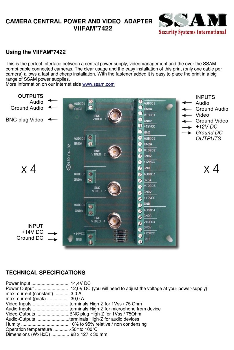 SSAM VIIFAM 7422 Series quick start guide