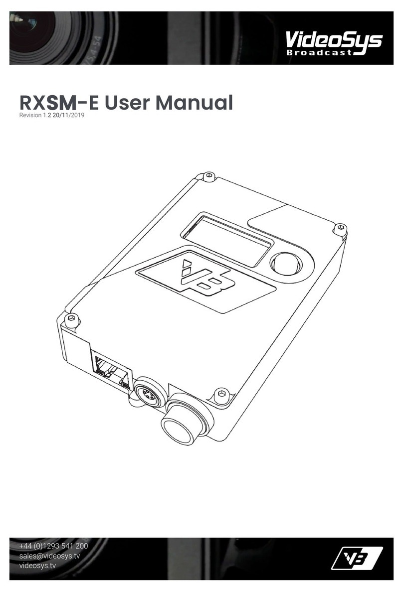 VideoSys RXSM-E user manual