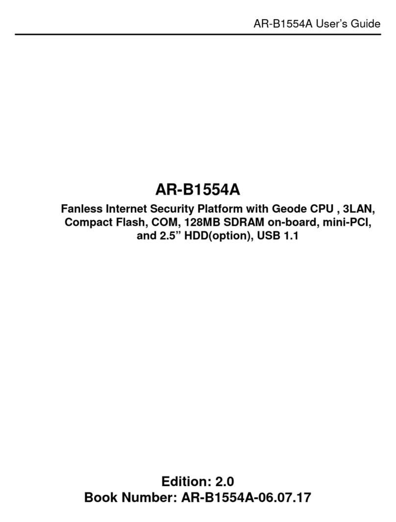 Acrosser Technology AR-B1554A User manual Acrosser Technology AR-B1554A User manual