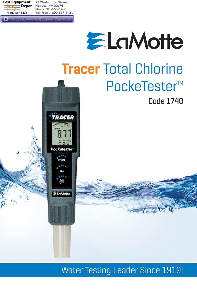 LaMotte Tracer Total Chlorine PockeTester 1740 manual