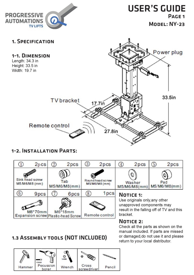 progressive automations NY-23 User manual