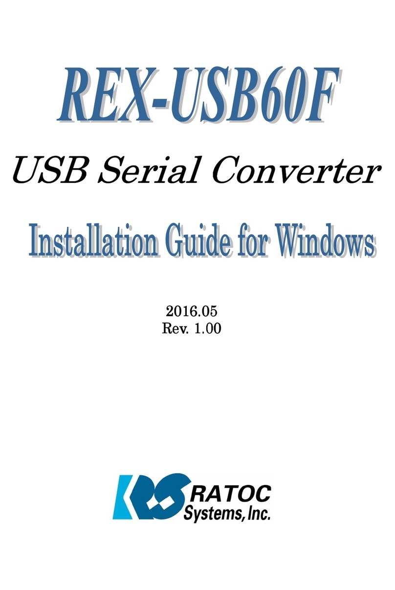Ratoc Systems USB-Serial Converter REX-USB60F installation guide