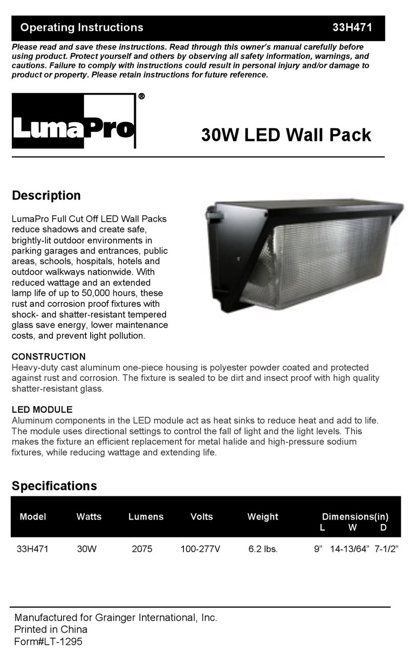 LumaPro 33H471 operating instructions