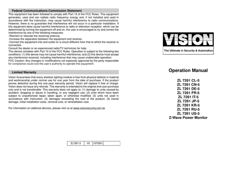 Vision ZL 7261 CL-5 User manual