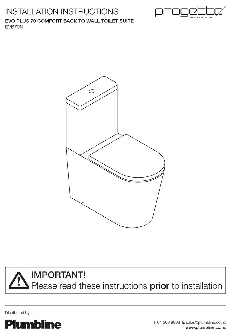 Progetto Evo Plus 70 Comfort installation instructions