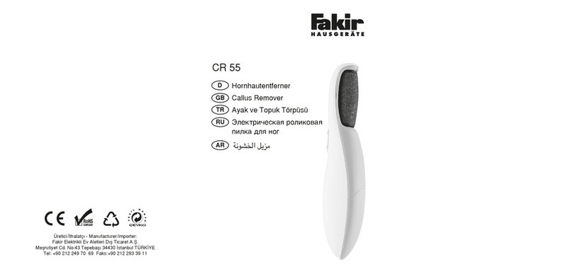 Fakir CR 55 operating instructions
