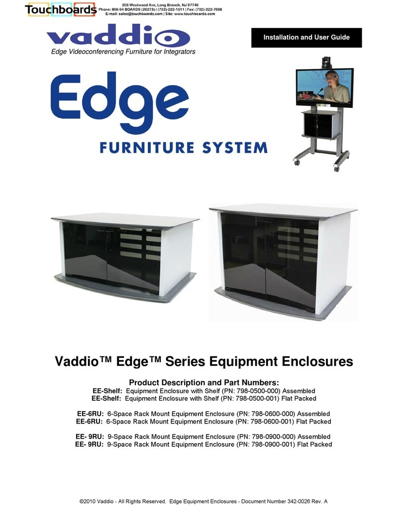 VADDIO Edge EE-Shelf User manual