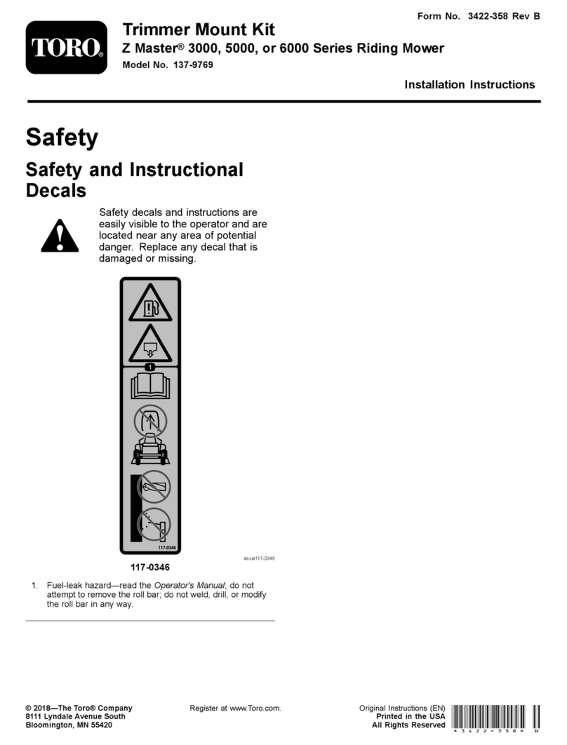 Toro 137-9769 User manual