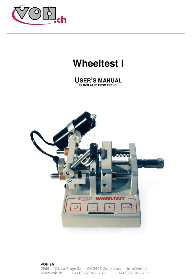 VOH Wheeltest I user manual