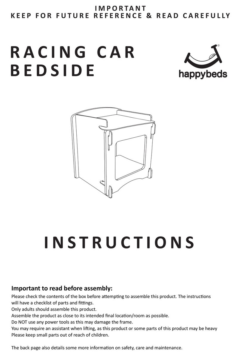 Happy Beds RACING CAR BEDSIDE instructions Happy Beds RACING CAR BEDSIDE instructions