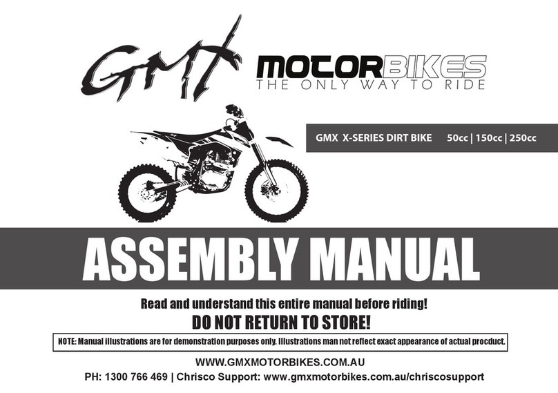 GMX MOTORBIKES X Series Assembly manual