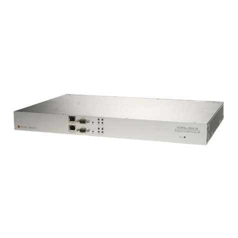 RADVision SCOPIA 100 MCU User manual RADVision SCOPIA 100 MCU User manual