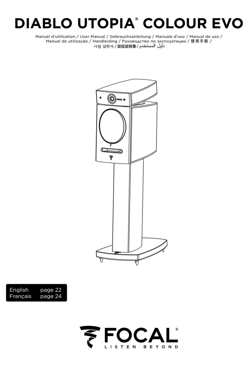 Focal DIABLO UTOPIA COLOUR EVO User manual