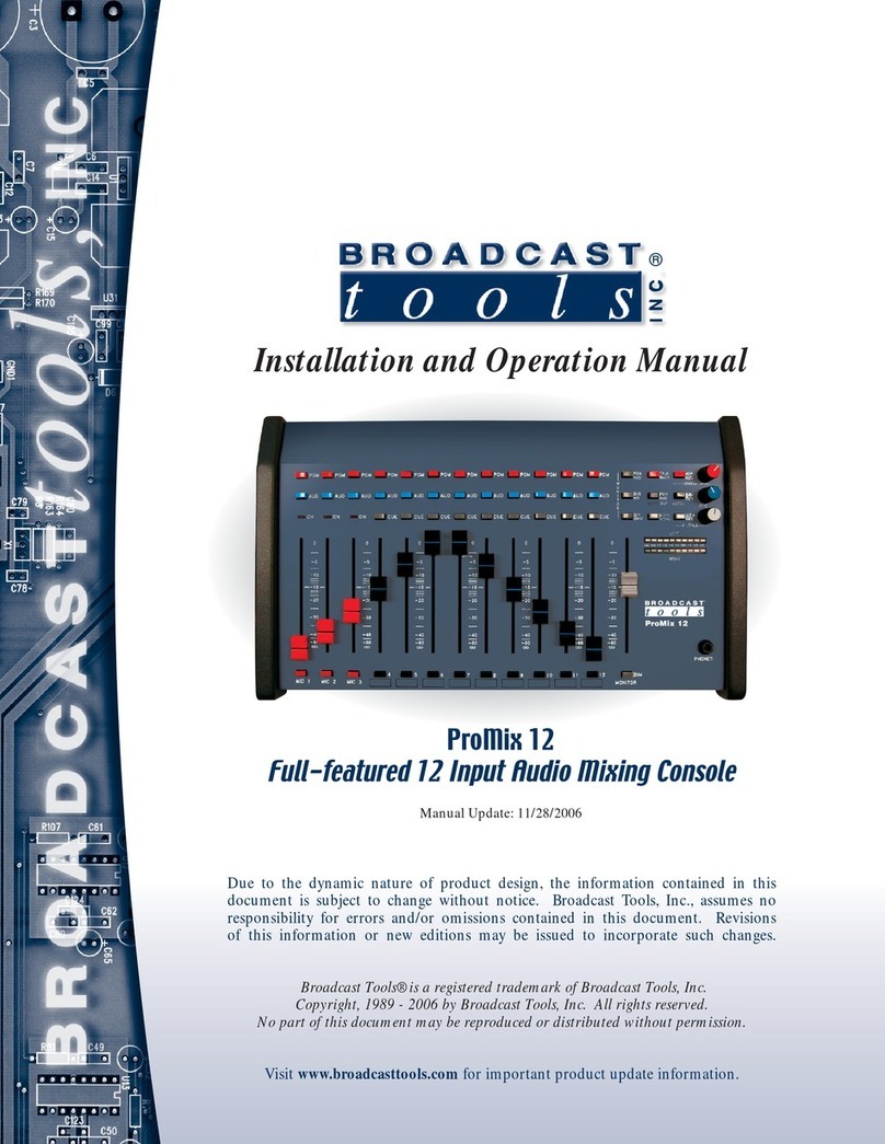 Broadcast Tools ProMix 12 User manual
