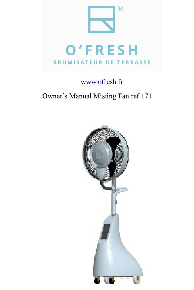 O'Fresh 171 owner's manual
