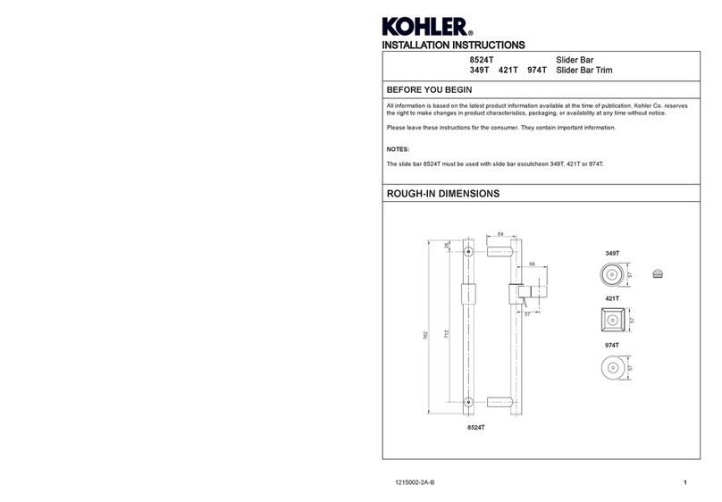 Kohler 8524T User manual