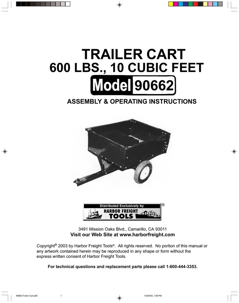 Harbor Freight Tools 90662 Assembly & operating instructions