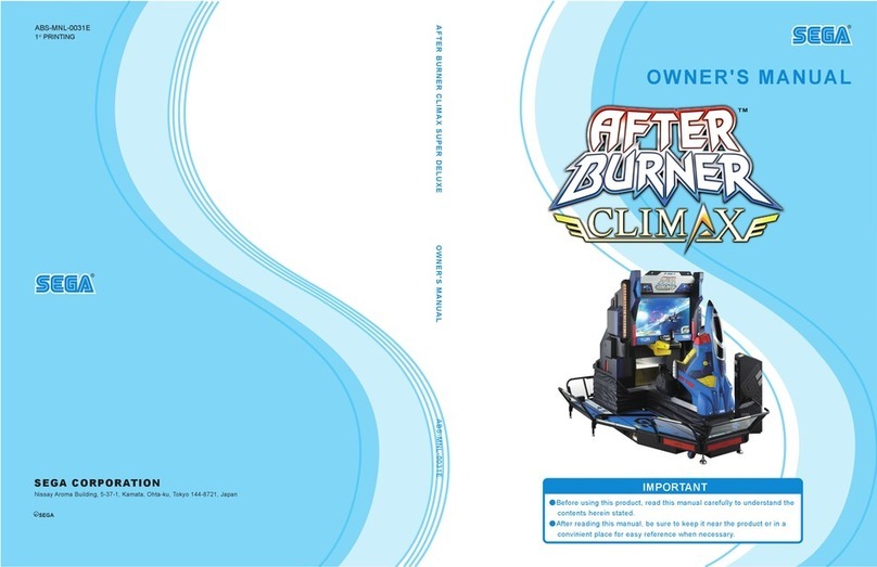 Sega AFTER BURNER CLIMAX owner's manual