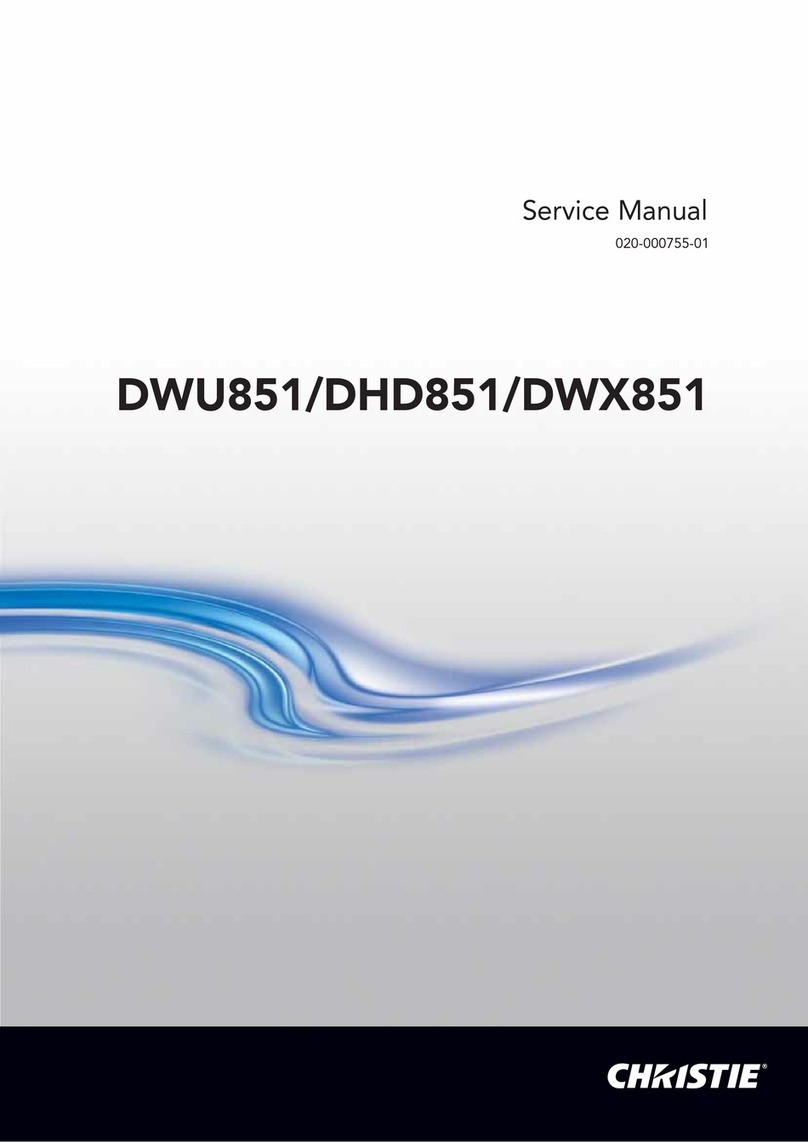Christie DWU851 Service manual