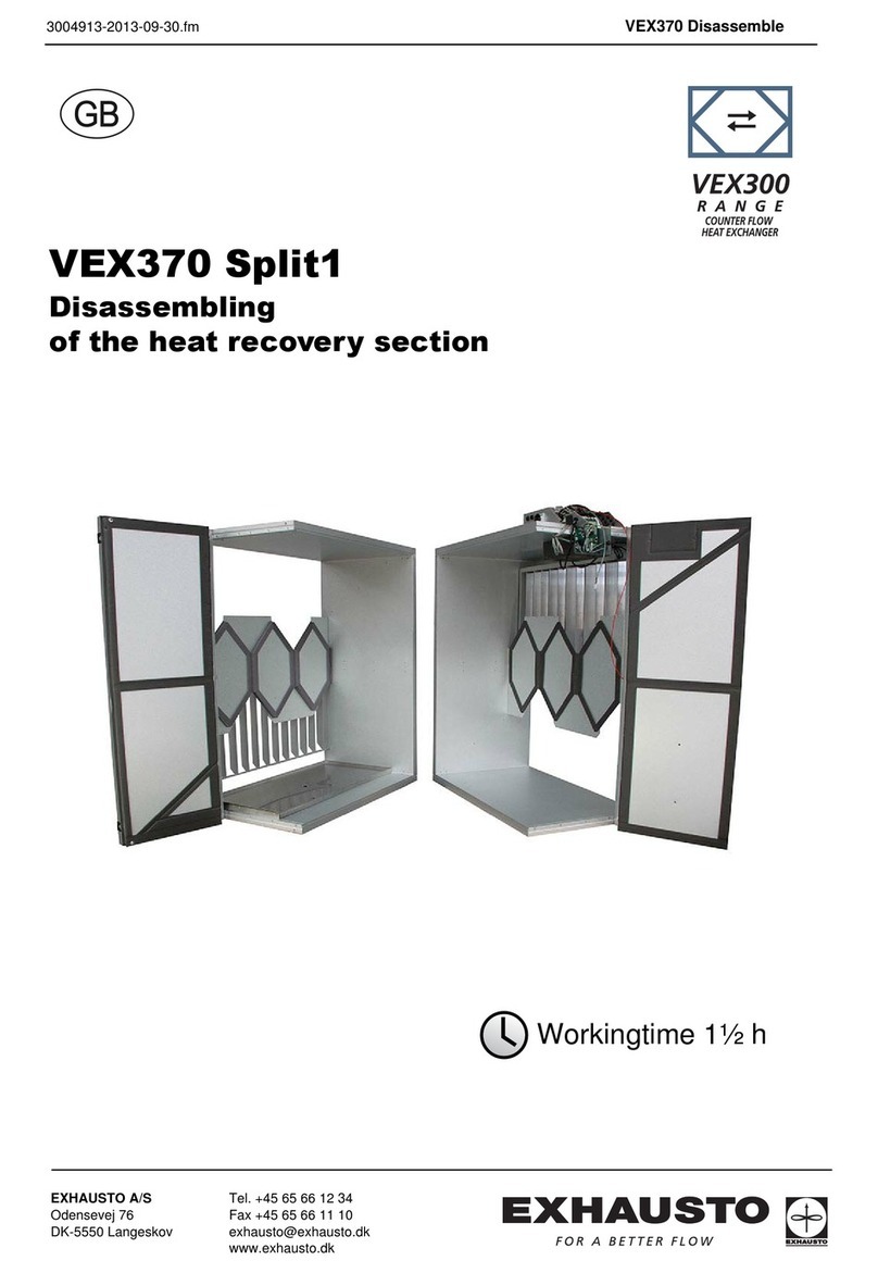 Exhausto VEX300 Series Disassemble guide Exhausto VEX300 Series Disassemble guide