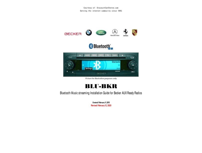 Becker BLU-BKR User manual