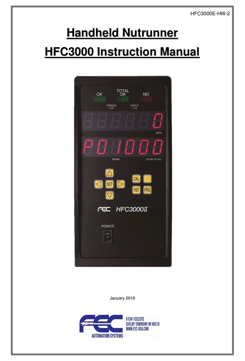 FEC Handheld Nutrunner HFC3000 instruction manual