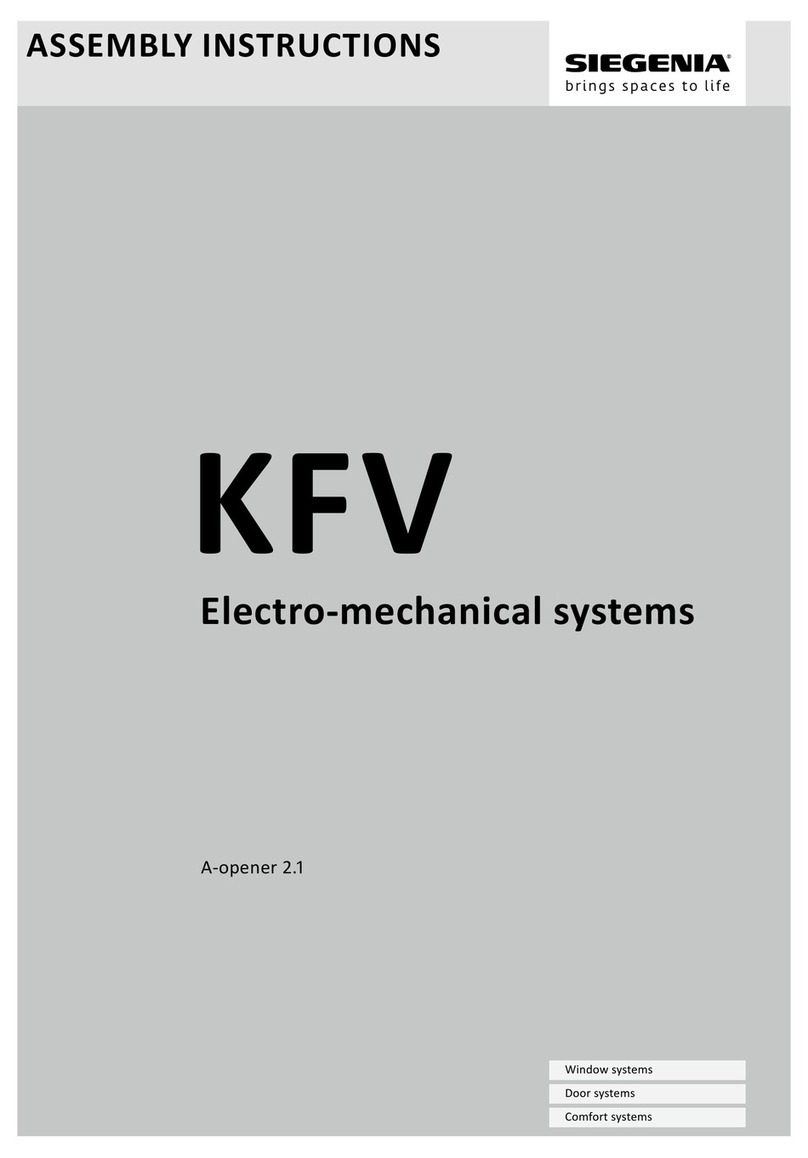 Siegenia KFV Assembly instructions