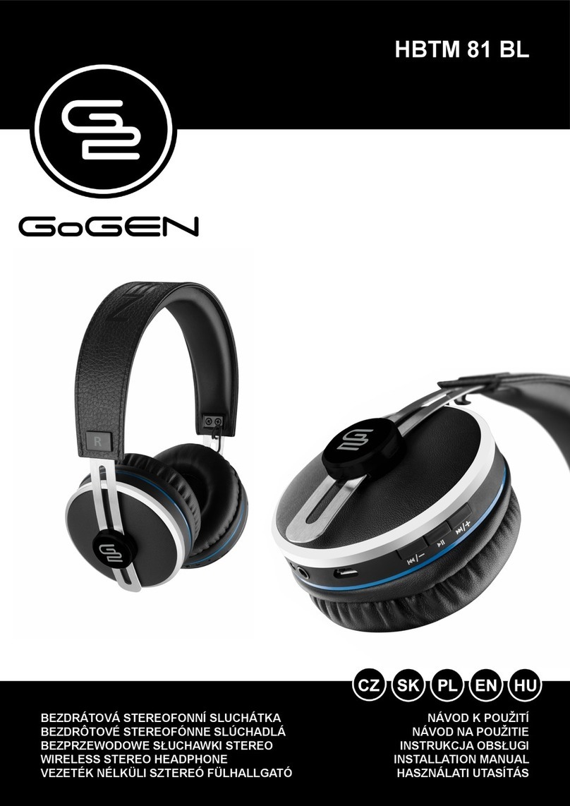 Gogen HBTM 81 BL User manual Gogen HBTM 81 BL User manual
