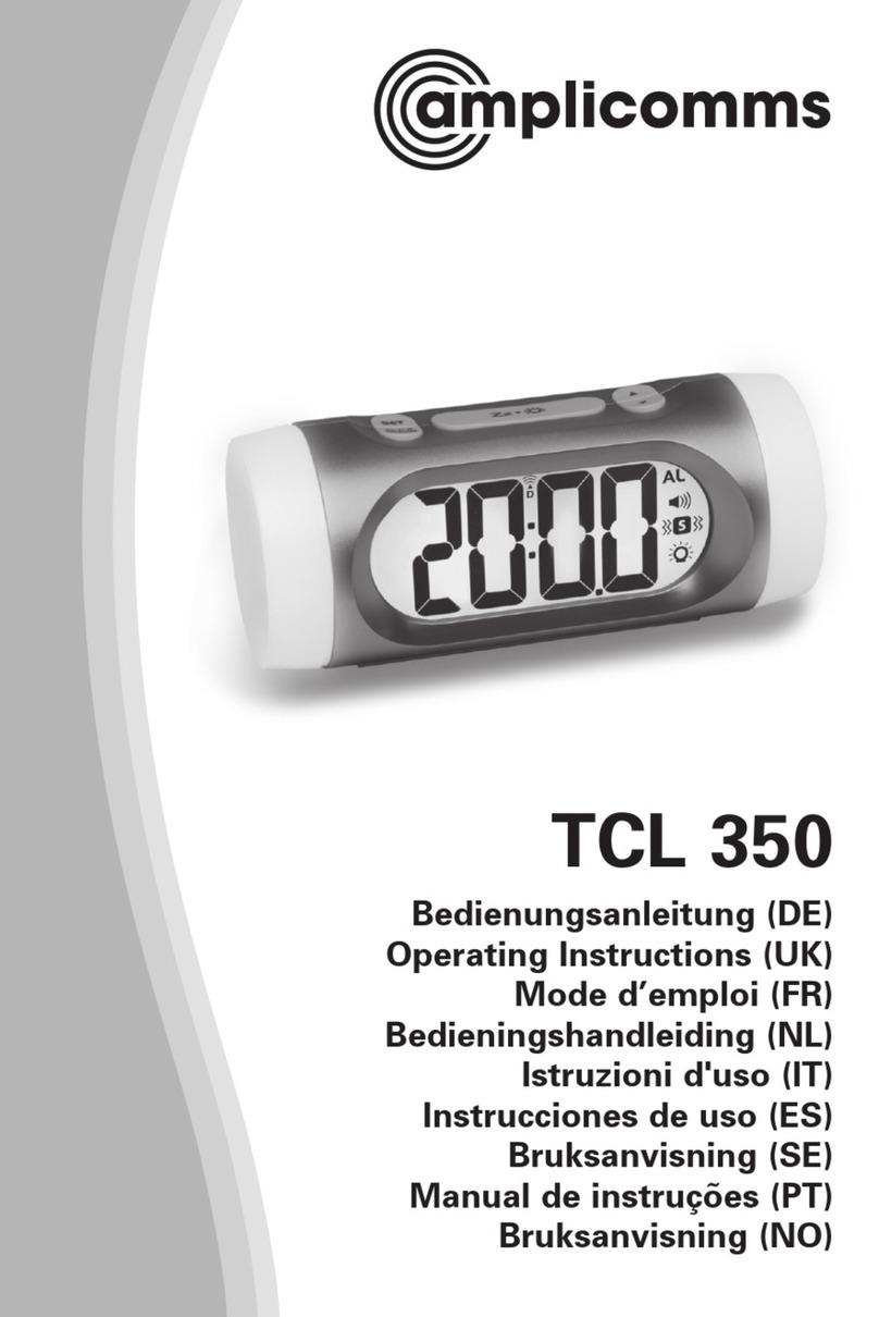 Amplicomms TCL 350 operating instructions
