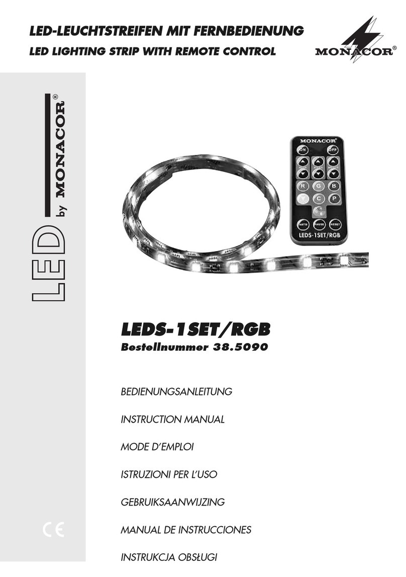 Monacor LED Series instruction manual