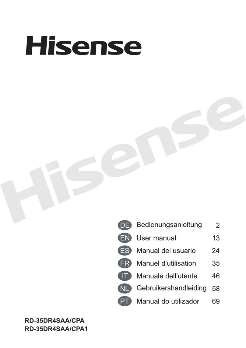 Hisense RD-35DR4SAA/CPA user manual