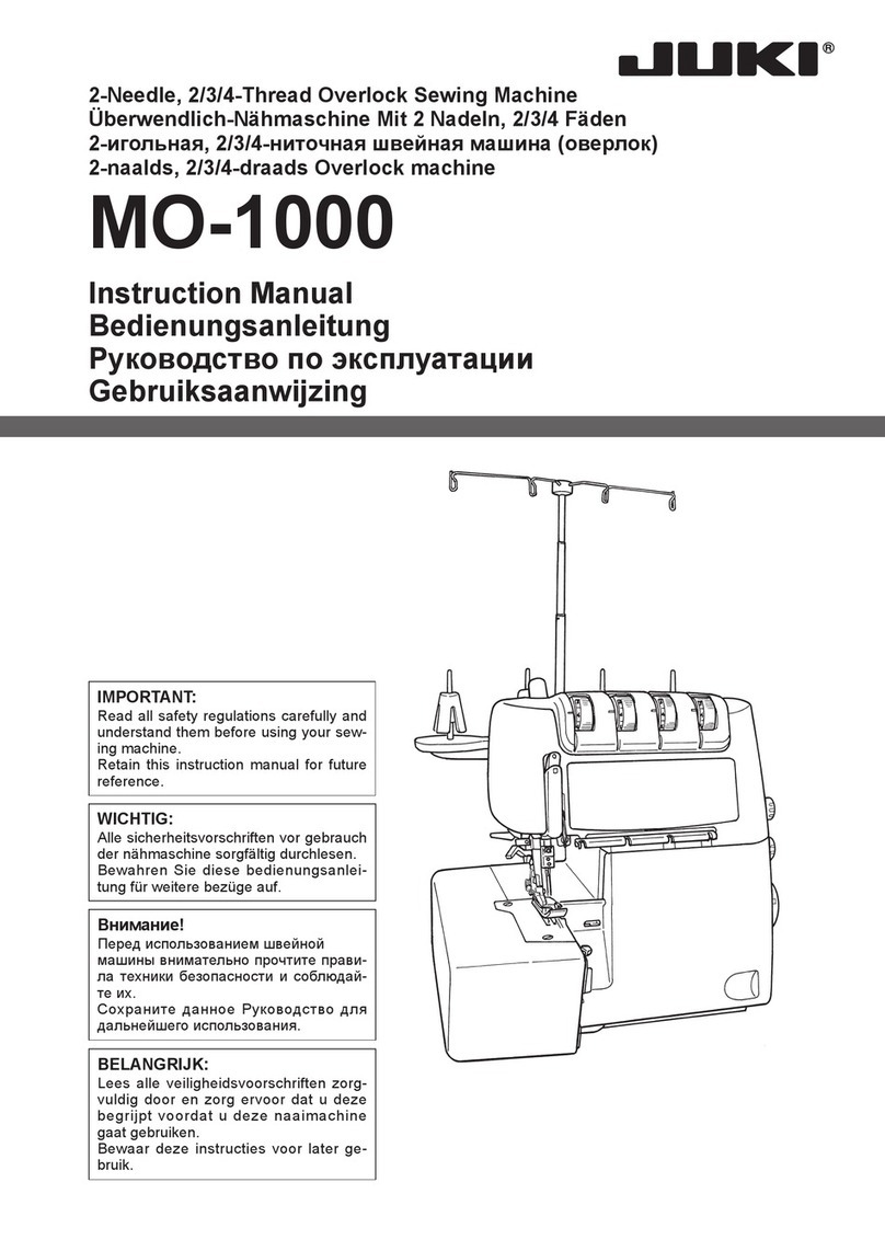 JUKI MO-1000 User manual JUKI MO-1000 User manual