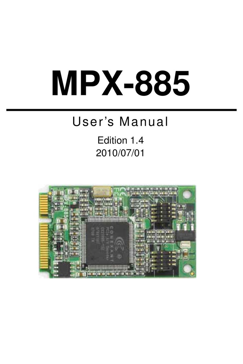 Commell MPX-885 User manual