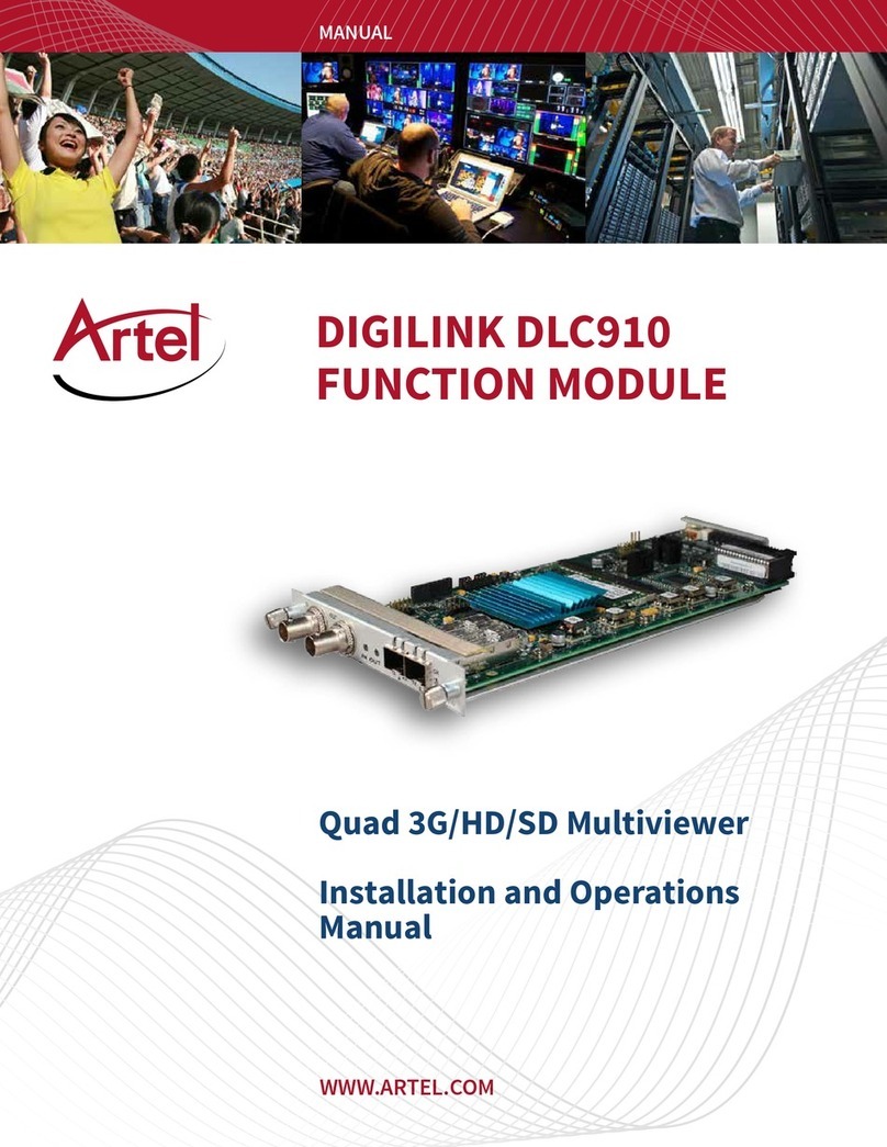 Artel DigiLink DLC910 Installation and operation manual Artel DigiLink DLC910 Installation and operation manual