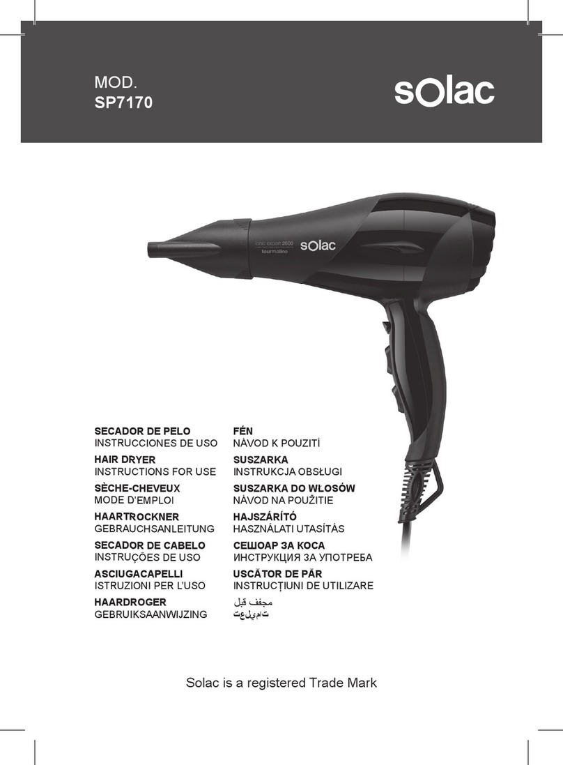 SOLAC SP7170 User manual