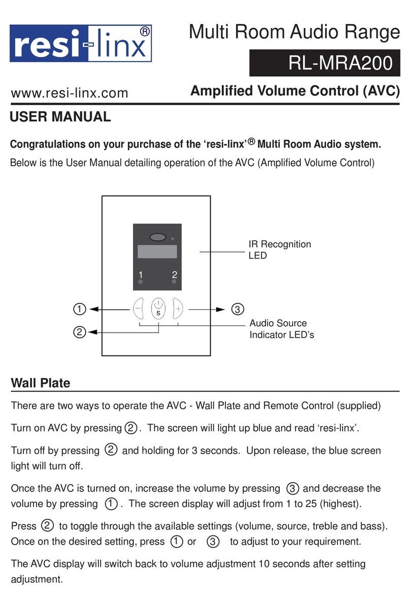 resi-linx RL-MRA200 user manual