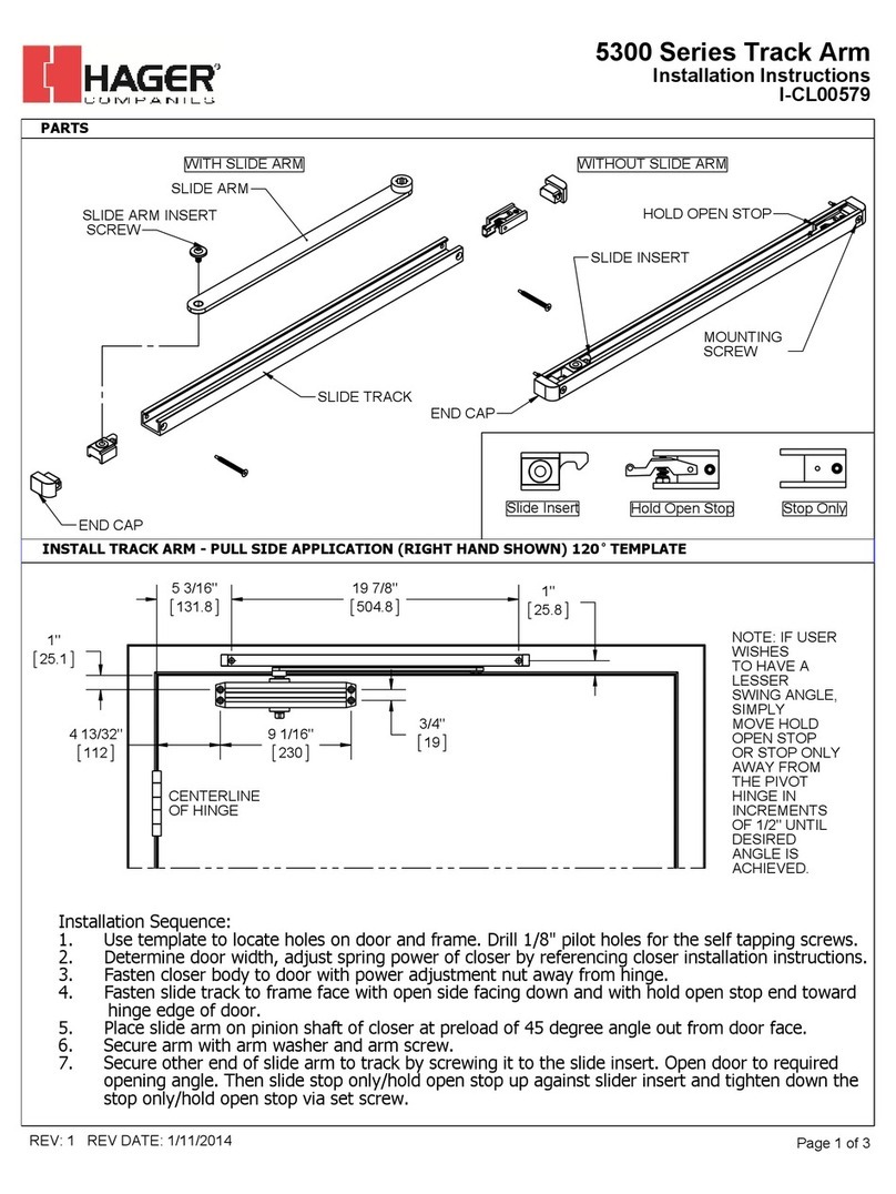 hager 5300 Series User manual