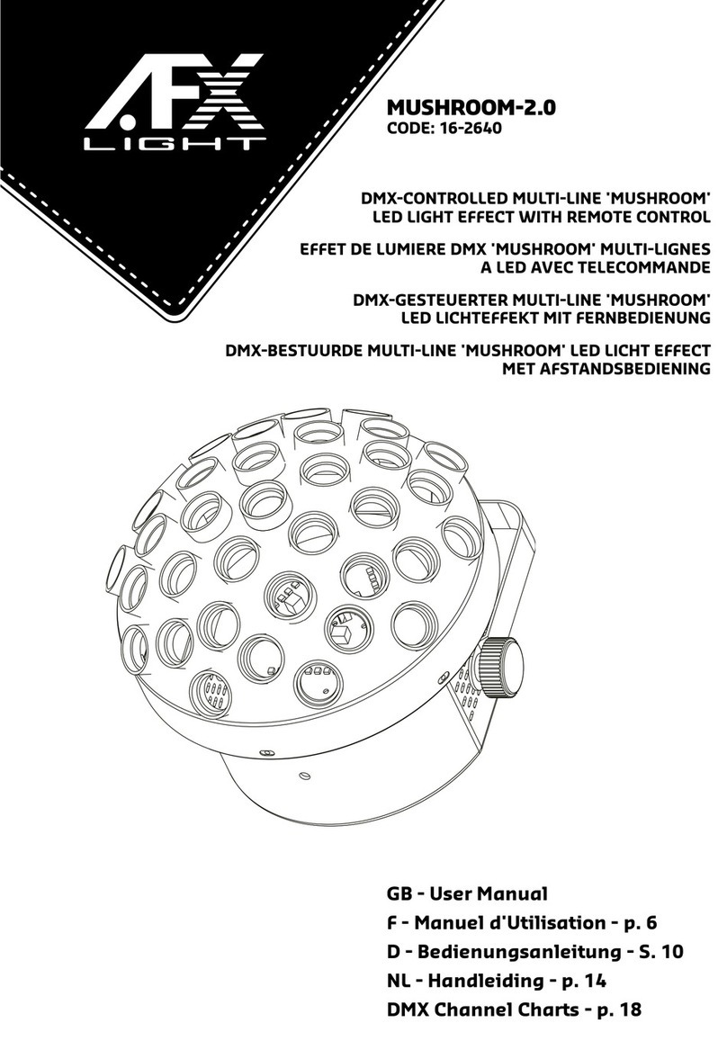 afx light MUSHROOM-2.0 User manual